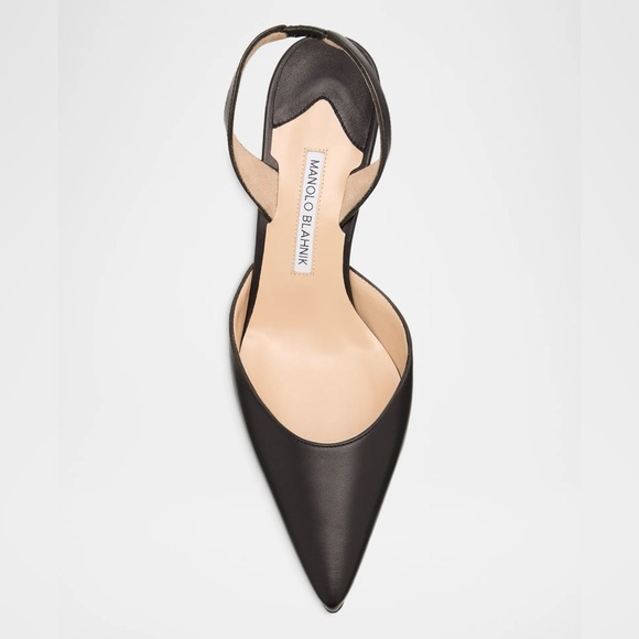 Manolo Blahnik Shoes - Manolo Blahnik Black Leather Heels